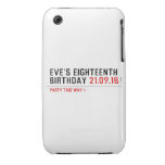 Eve’s Eighteenth  Birthday  iPhone 3G/3GS Cases iPhone 3 Covers