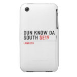 DUN KNOW DA SOUTH  iPhone 3G/3GS Cases iPhone 3 Covers