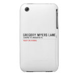 Gregory Myers Lane  iPhone 3G/3GS Cases iPhone 3 Covers