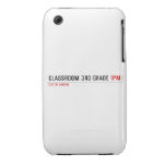 Classroom 3rd grade  iPhone 3G/3GS Cases iPhone 3 Covers