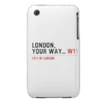 London, your way...  iPhone 3G/3GS Cases iPhone 3 Covers