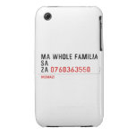 Ma whole familiA Sa Za  iPhone 3G/3GS Cases iPhone 3 Covers