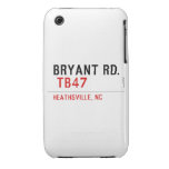BRYANT RD.   iPhone 3G/3GS Cases iPhone 3 Covers