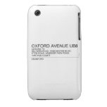 Oxford Avenue  iPhone 3G/3GS Cases iPhone 3 Covers