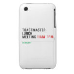 TOASTMASTER LUNCH MEETING  iPhone 3G/3GS Cases iPhone 3 Covers