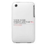 Your Name Street anuvab  iPhone 3G/3GS Cases iPhone 3 Covers