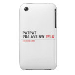 Patpat 906 ave nw  iPhone 3G/3GS Cases iPhone 3 Covers