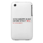 18th Giuseppe B-Day OXFORD STREET  iPhone 3G/3GS Cases iPhone 3 Covers