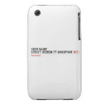 Your Name Street HEBRON ft MABOPANE  iPhone 3G/3GS Cases iPhone 3 Covers
