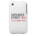 cupcakes Street  iPhone 3G/3GS Cases iPhone 3 Covers