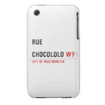 Rue  chocololo  iPhone 3G/3GS Cases iPhone 3 Covers