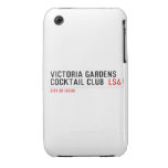 VICTORIA GARDENS  COCKTAIL CLUB   iPhone 3G/3GS Cases iPhone 3 Covers