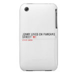 Jenny lives on pancake Street  iPhone 3G/3GS Cases iPhone 3 Covers