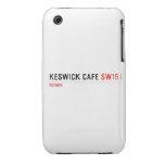 Keswick Cafe  iPhone 3G/3GS Cases iPhone 3 Covers