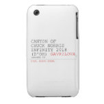 Canyon of chuck norris INFinity 2018 (D'oh)  iPhone 3G/3GS Cases iPhone 3 Covers