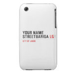 Your Name StreetBariga  iPhone 3G/3GS Cases iPhone 3 Covers