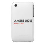 LANGERS LODGE  iPhone 3G/3GS Cases iPhone 3 Covers