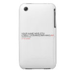 Your Name moeletji Street poshka(lamivano)  iPhone 3G/3GS Cases iPhone 3 Covers