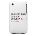 Re-creations- Damian  Chrobak  iPhone 3G/3GS Cases iPhone 3 Covers
