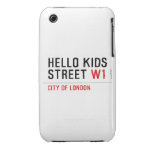 Hello kids  Street  iPhone 3G/3GS Cases iPhone 3 Covers