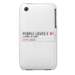 PEOPLE LOVES E  iPhone 3G/3GS Cases iPhone 3 Covers