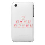 I
 LOVE 
 DIVINE  iPhone 3G/3GS Cases iPhone 3 Covers