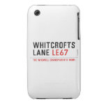 whitcrofts lane  iPhone 3G/3GS Cases iPhone 3 Covers