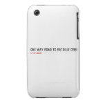one way road to ratsille crib   iPhone 3G/3GS Cases iPhone 3 Covers