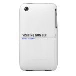 Visiting Number ____  iPhone 3G/3GS Cases iPhone 3 Covers