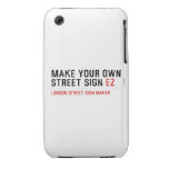 make your own street sign  iPhone 3G/3GS Cases iPhone 3 Covers
