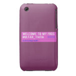 WELCOME TO MY FROG #ULFAH_TIARA     iPhone 3G/3GS Cases iPhone 3 Covers