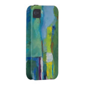 Iphone 4 case abstract art (Back/Right)
