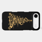 iPhone 4 Case Glitzy Gold Xmas (Back (Horizontal))