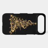 iPhone 4 Case Glitzy Gold Xmas (Back (Horizontal))