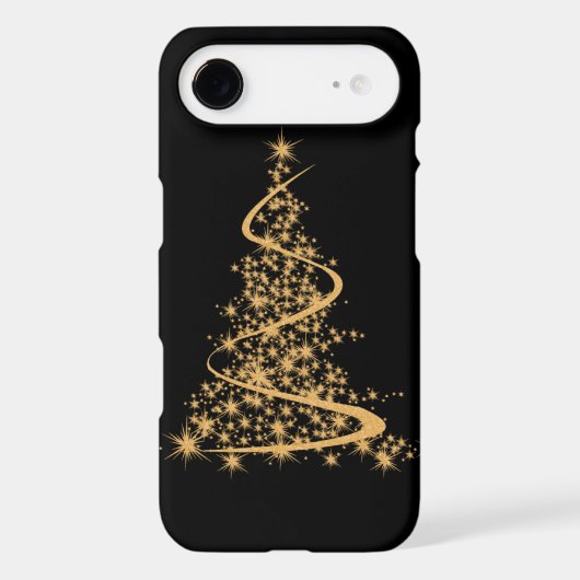 iPhone 4 Case Glitzy Gold Xmas (Back)