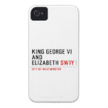 king george vi and elizabeth  iPhone 4 Cases