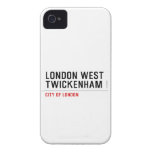 LONDON WEST TWICKENHAM   iPhone 4 Cases
