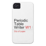 Periodic Table Writer  iPhone 4 Cases