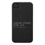 LONDON STREET SIGN  iPhone 4 Cases