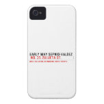 EARLY MAY SEPNIO-VALDEZ   iPhone 4 Cases