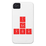 I
 Lv
 you  iPhone 4 Cases