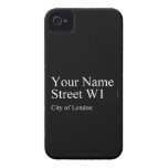 Your Name Street  iPhone 4 Cases