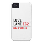 LOVE LANE  iPhone 4 Cases