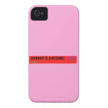 Hannah is awesome   iPhone 4 Cases