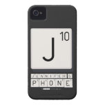 J
 JENNIFER'S
 PHONE  iPhone 4 Cases