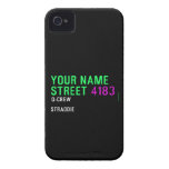 Your Name Street  iPhone 4 Cases