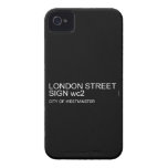 LONDON STREET SIGN  iPhone 4 Cases