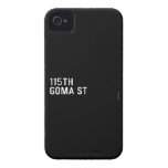 115TH Goma St  iPhone 4 Cases