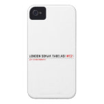 LONDON SOKAK TABELASI  iPhone 4 Cases