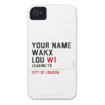 Your Name WAKX LOU  iPhone 4 Cases